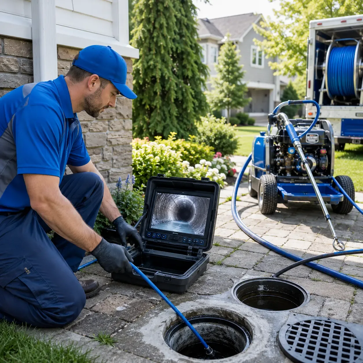 Outdoor drain cleaning professionals serving Naperville, IL