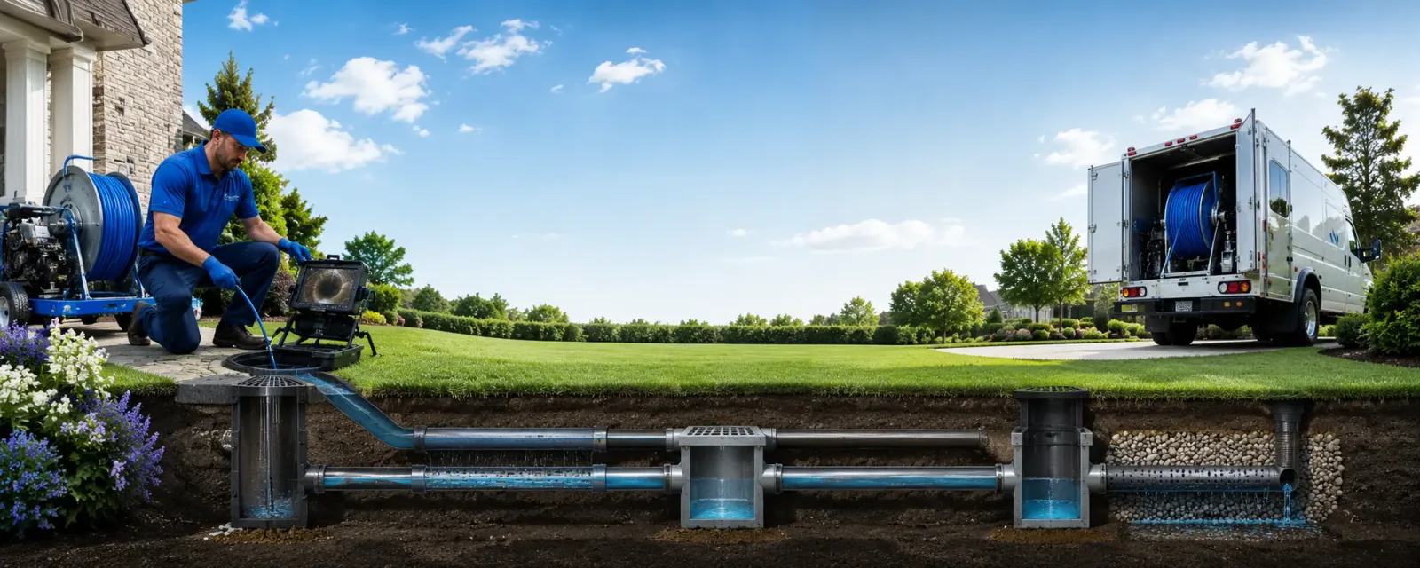 Outdoor drain cleaning information for Naperville, IL